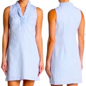 New with tags! Size 8 Vince Camuto Ruffle Shift Seersucker Summer Dress